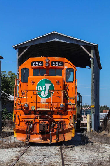 Photo of E&amp;J SD38-2, taken at the Hartwell Railroad in 2021